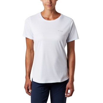 Columbia PFG Zero II Short Sleeve, Camiseta Blancos Para Mujer | 471092-RFT